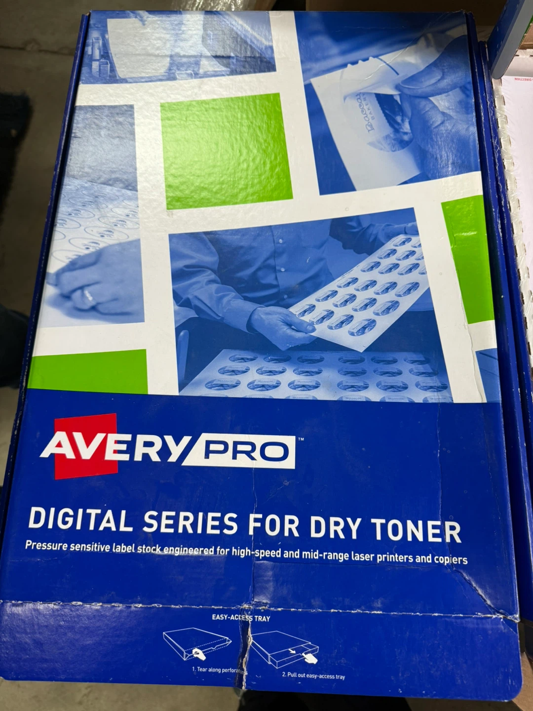3.33 x 4” AveryPro White Labels- NEW 12/sheet 100 sheets