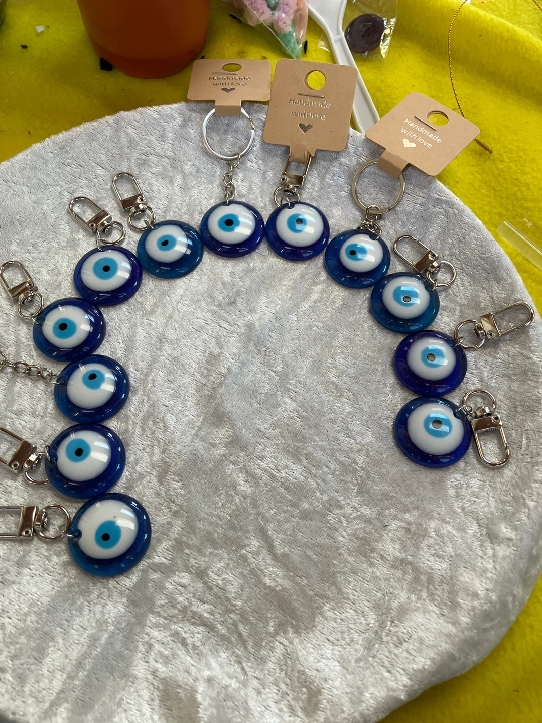 Evil Eye Keychains - Set of 12
