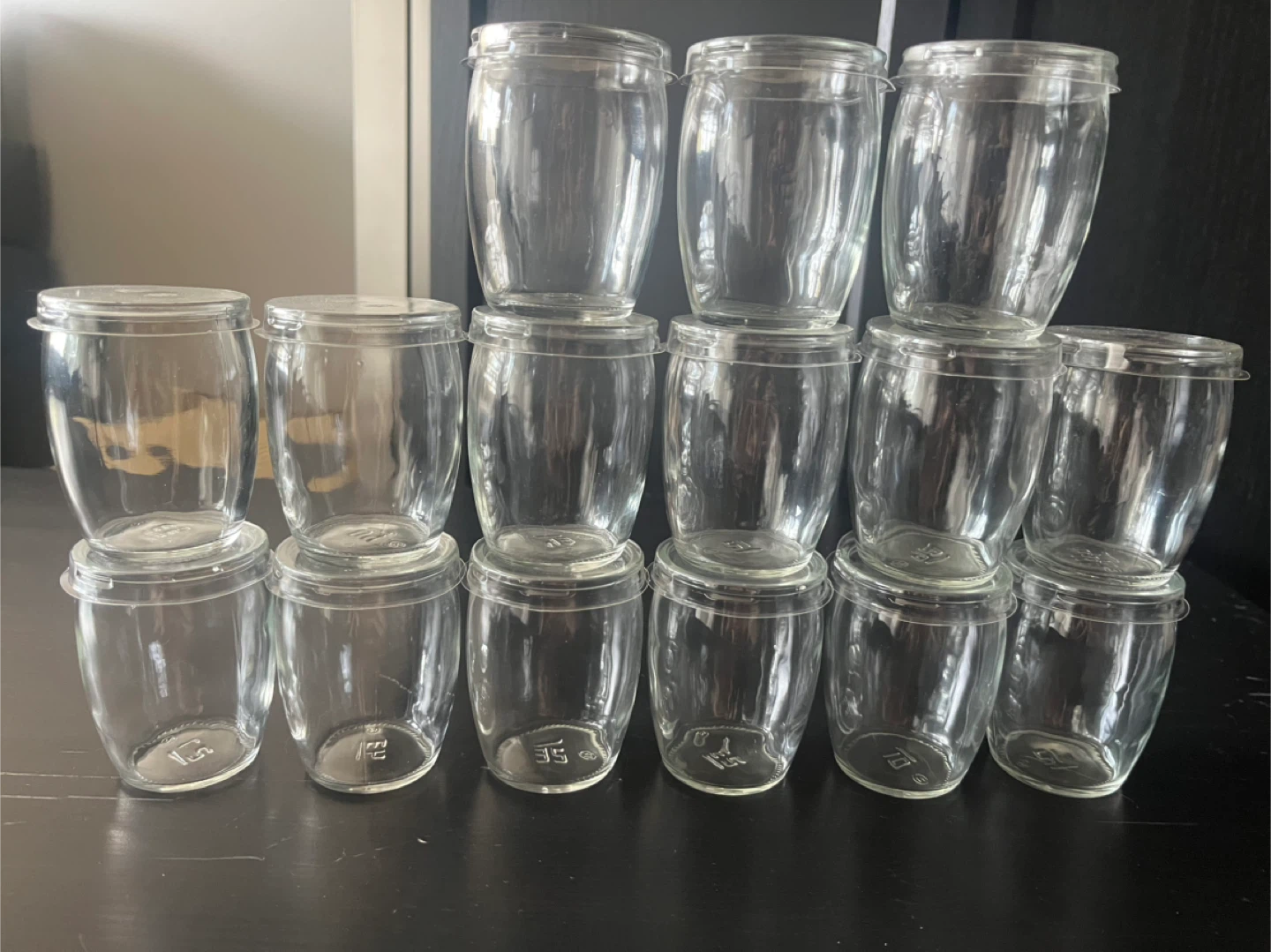 15 Glass Jars with Lids