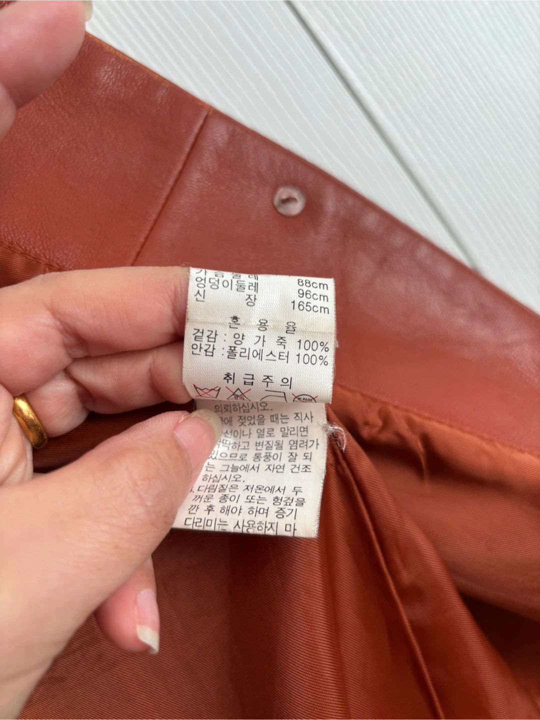 100% lamb-leather vintage jacket - photo 4