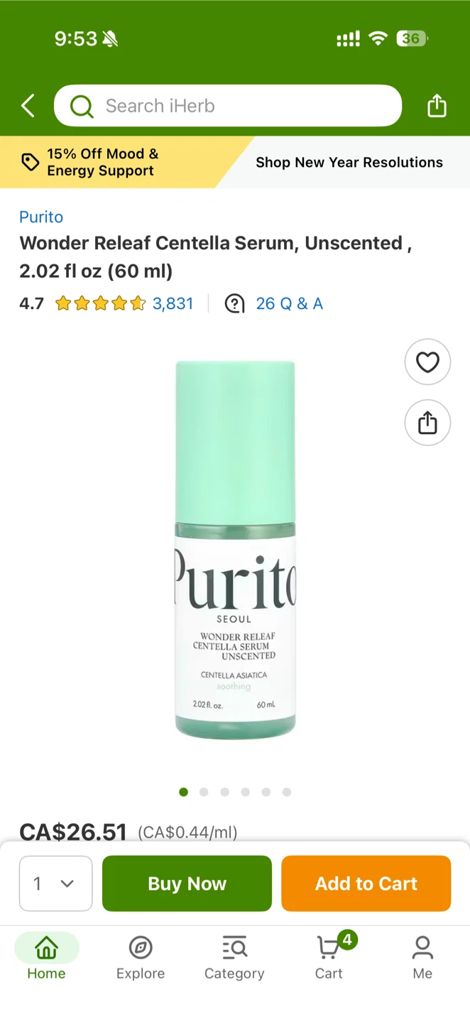 Purito Wonder Releaf Centella Serum Unscented - photo 3