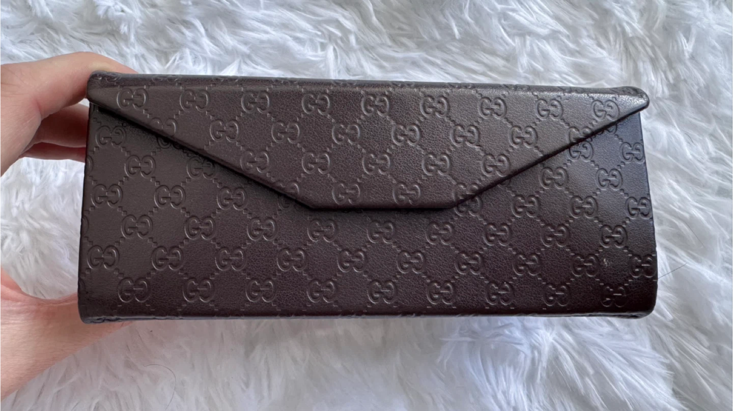 Gucci Brown Monogram Hard Shell Glasses Case - photo 3