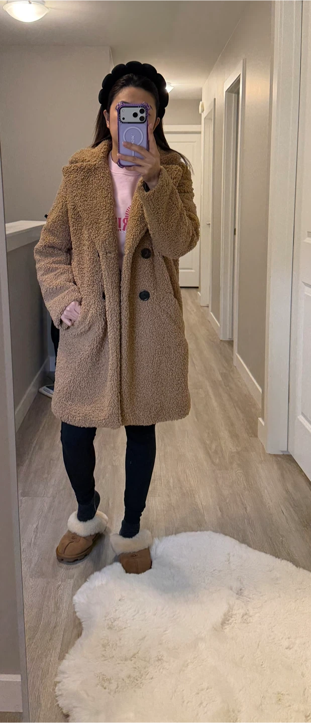 Cozy Teddy Bear Fleece Coat