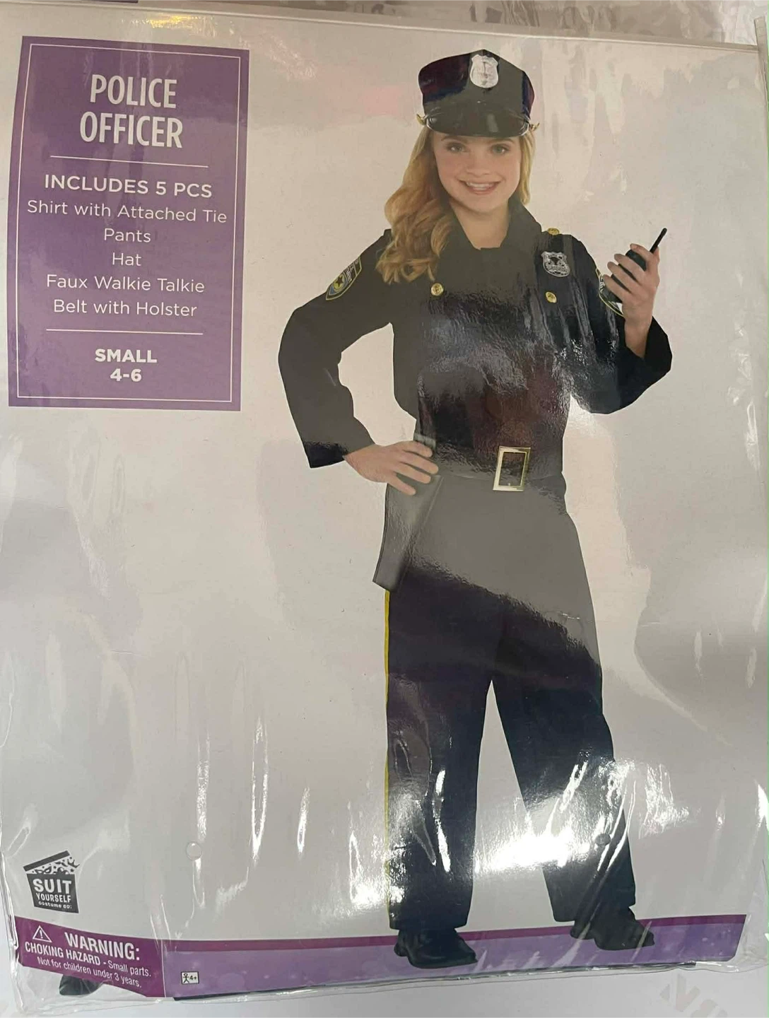 2 Police Officer Costume for toddler 3-4 and small 5-6