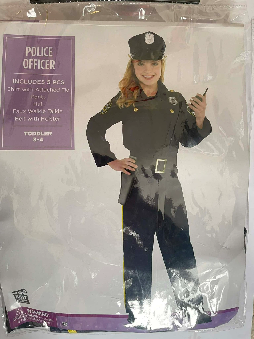 2 Police Officer Costume for toddler 3-4 and small 5-6 - photo 2