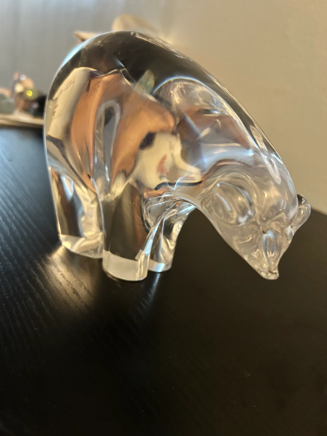 Clear Glass Polar Bear Figurine - Brand new - photo 3