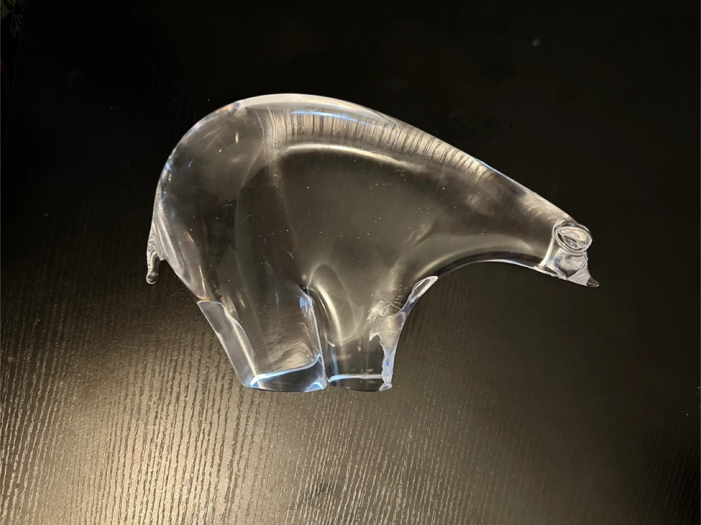 Clear Glass Polar Bear Figurine - Brand new - photo 2