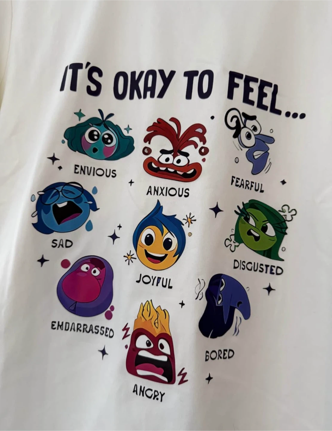 White "It's Okay to Feel" T-Shirt - Size S - photo 2