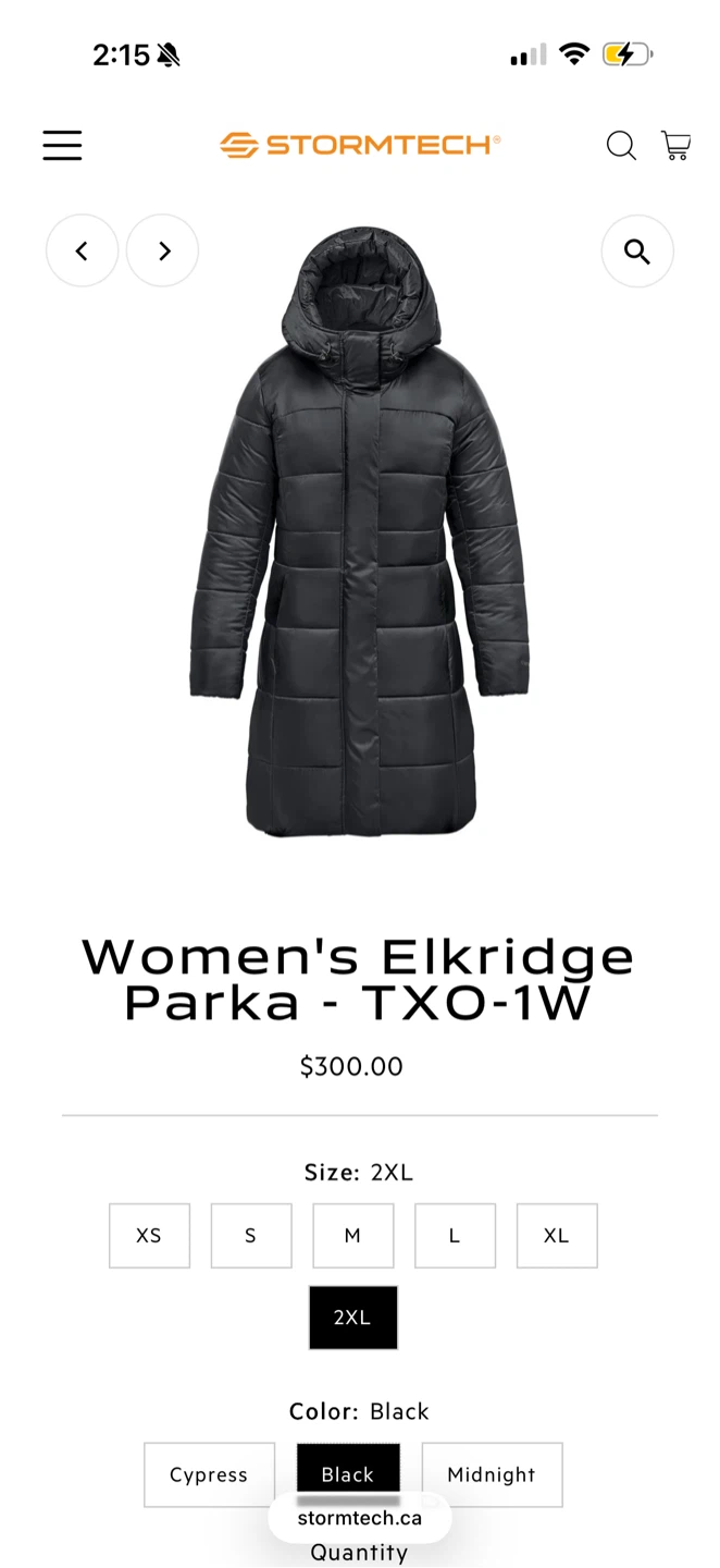 Stormtech Elkridge Parka - Women's 2XL Black - photo 2