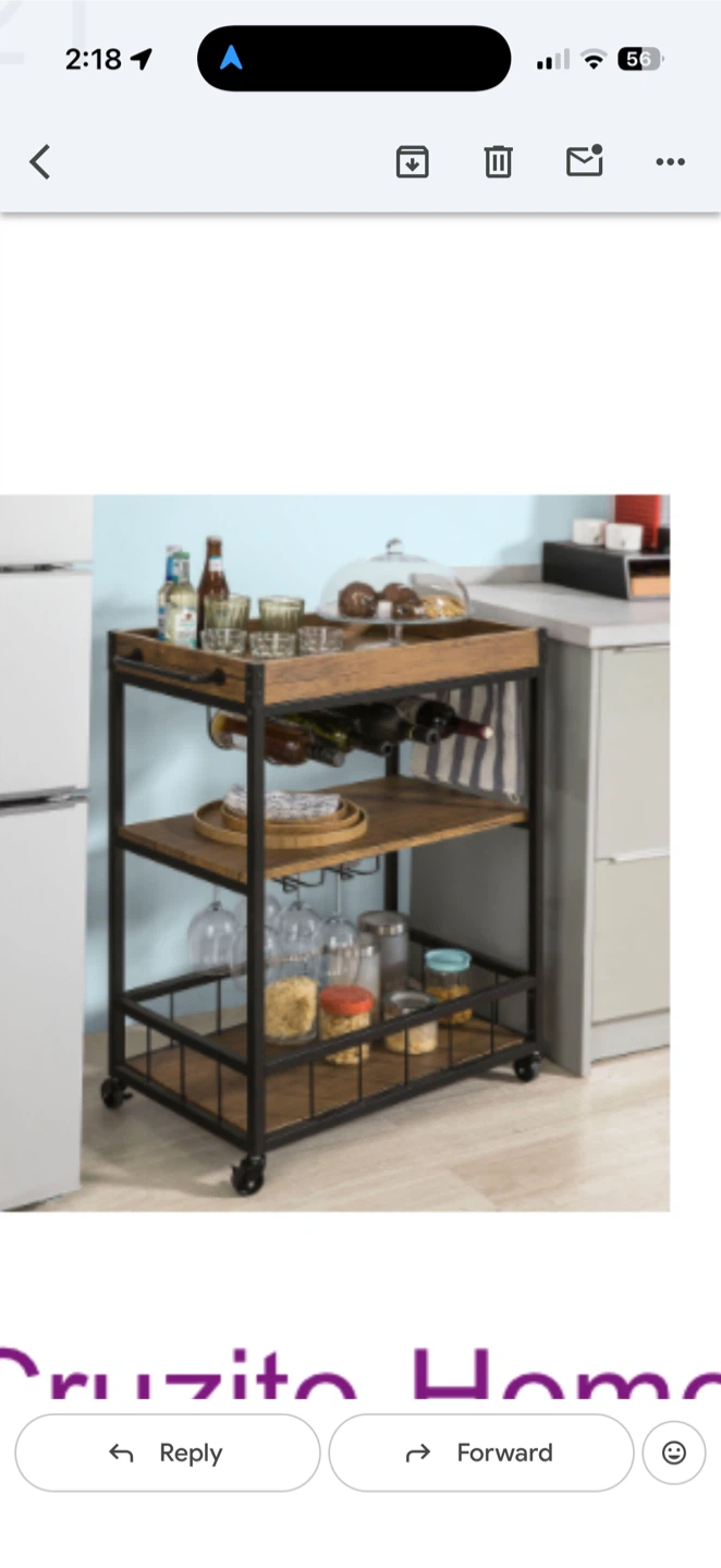 Metal Bar Cart