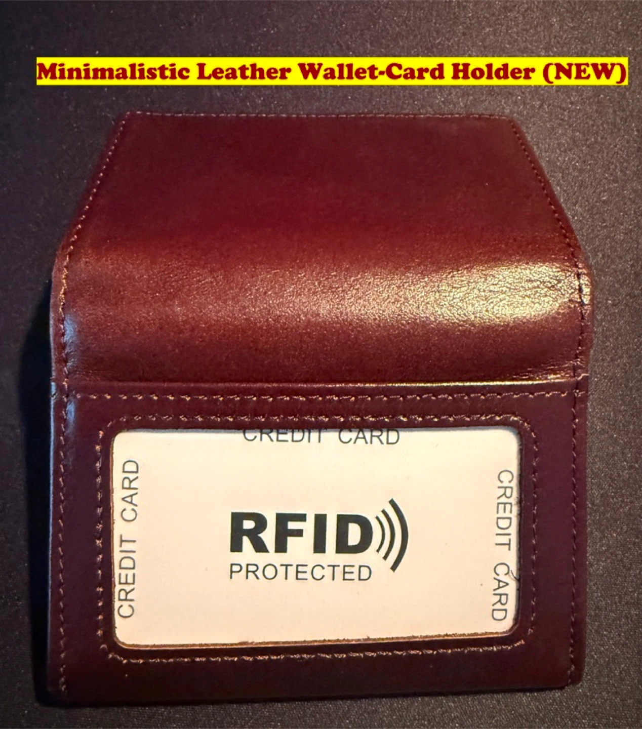 Minimalistic Leather Wallet-Card Holder (NEW)