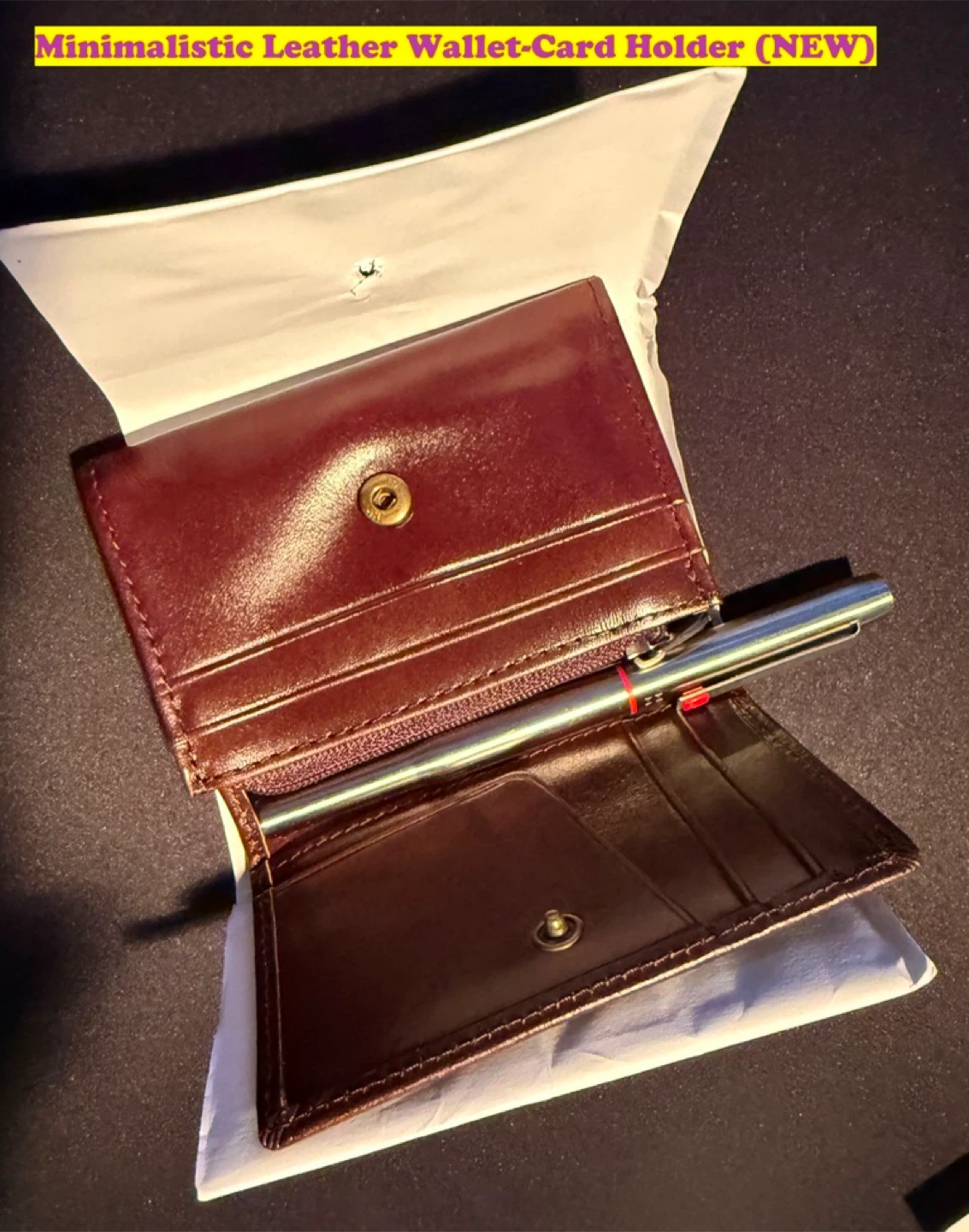 Minimalistic Leather Wallet-Card Holder (NEW) - photo 4