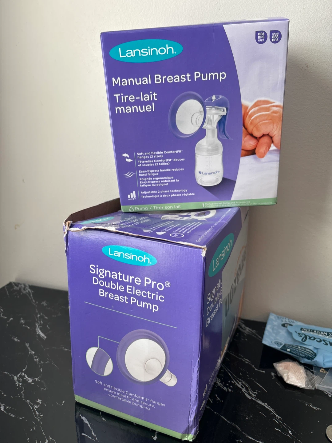 Lansinoh Manual and Double Electric Breast Pumps