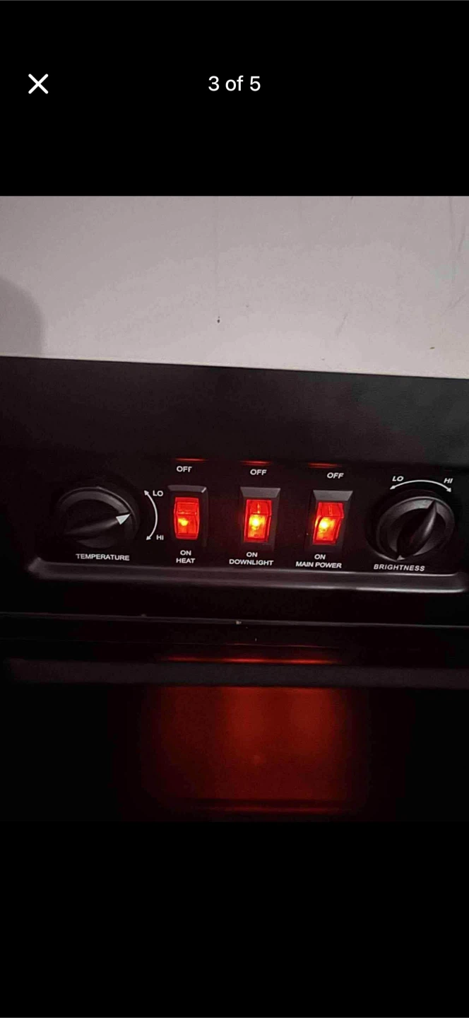 White Electric Fireplace Mantel - photo 5