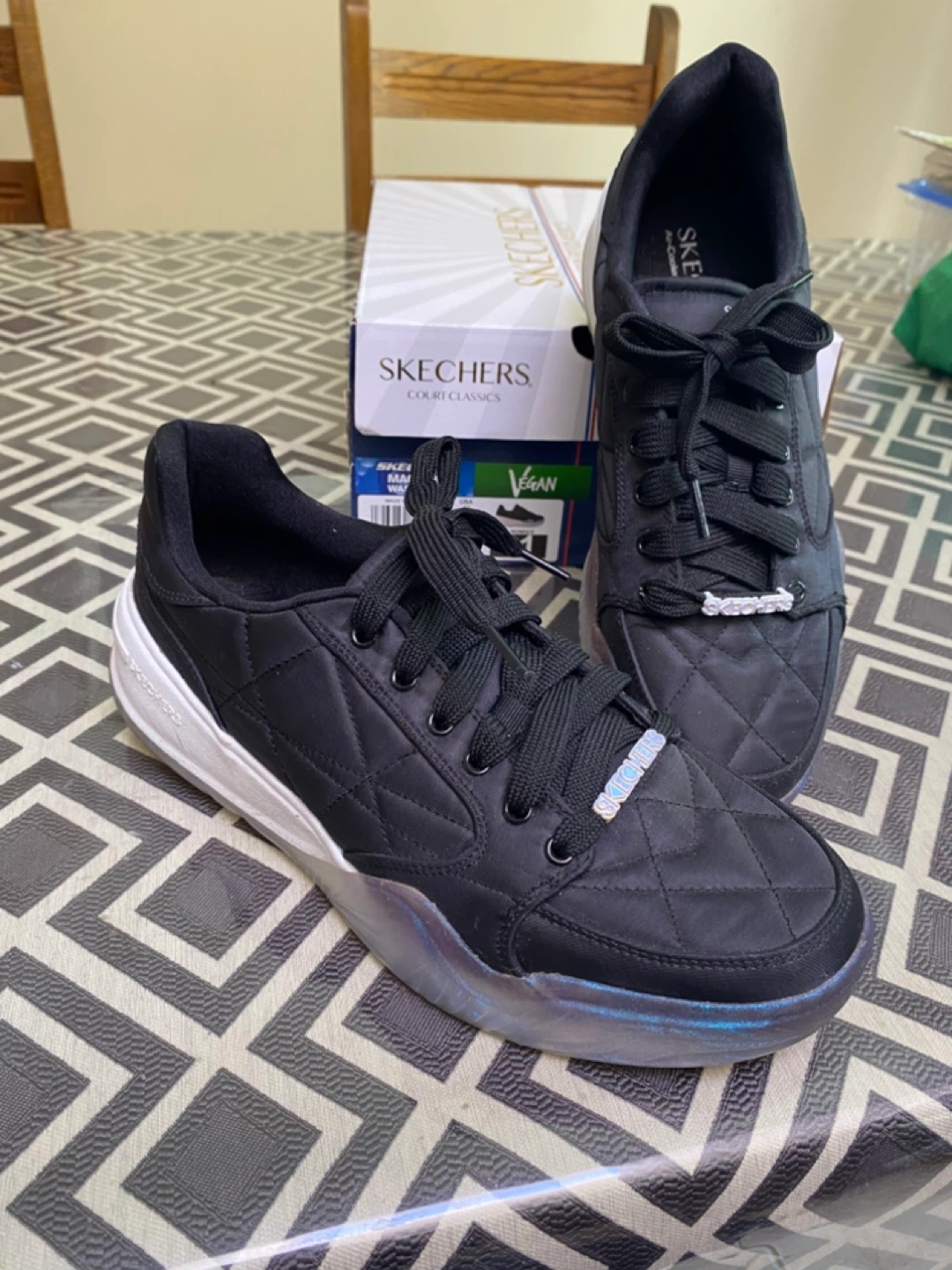 Skechers Court Classics Black Vegan Sneakers - photo 3