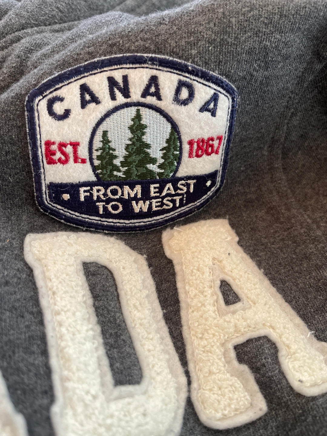 Joe Fresh CANADA Grey Zip-Up Hoodie XS/TP - photo 3