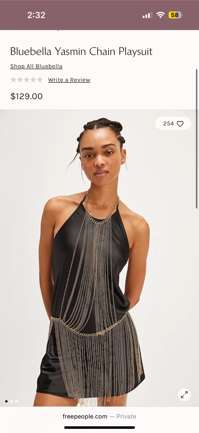 Bluebella Yasmin Chain Playsuit