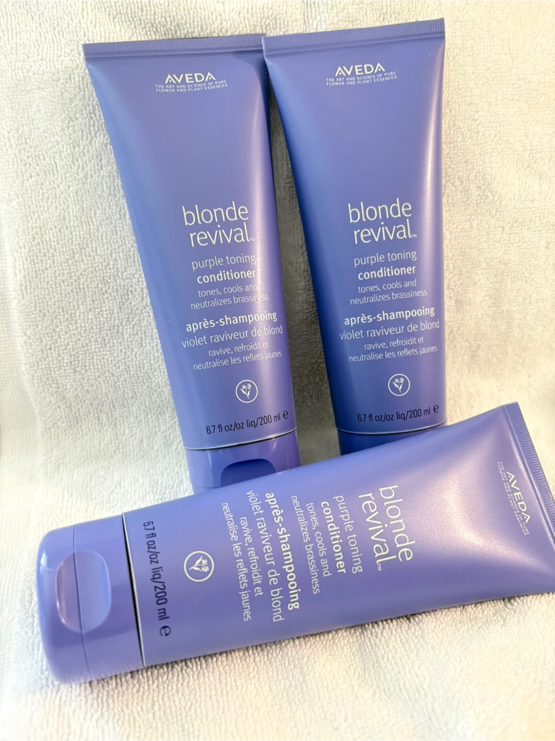 Aveda Blonde Revival Purple Toning Conditioner (3 x 200ml)