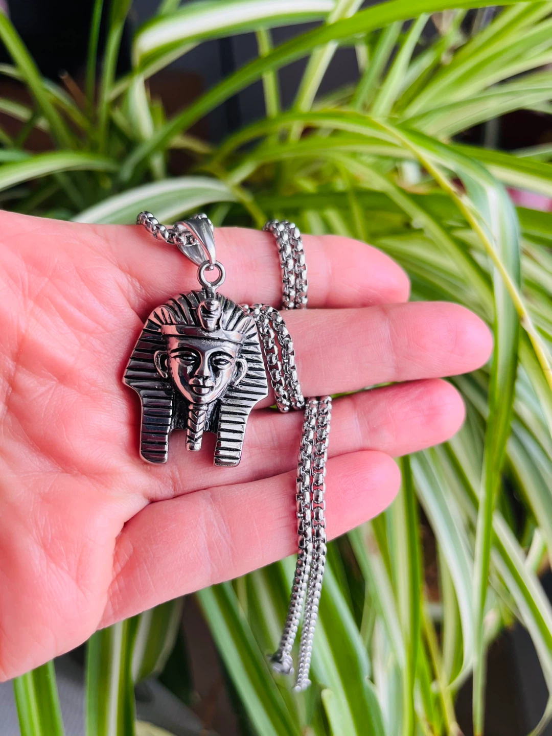 Pharaoh Pendant Necklace. Stainless steel