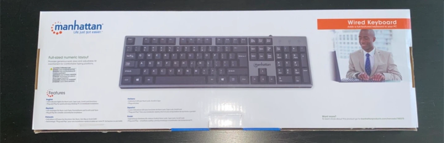 Manhattan Wired Keyboard - Brand New Sealed - photo 2