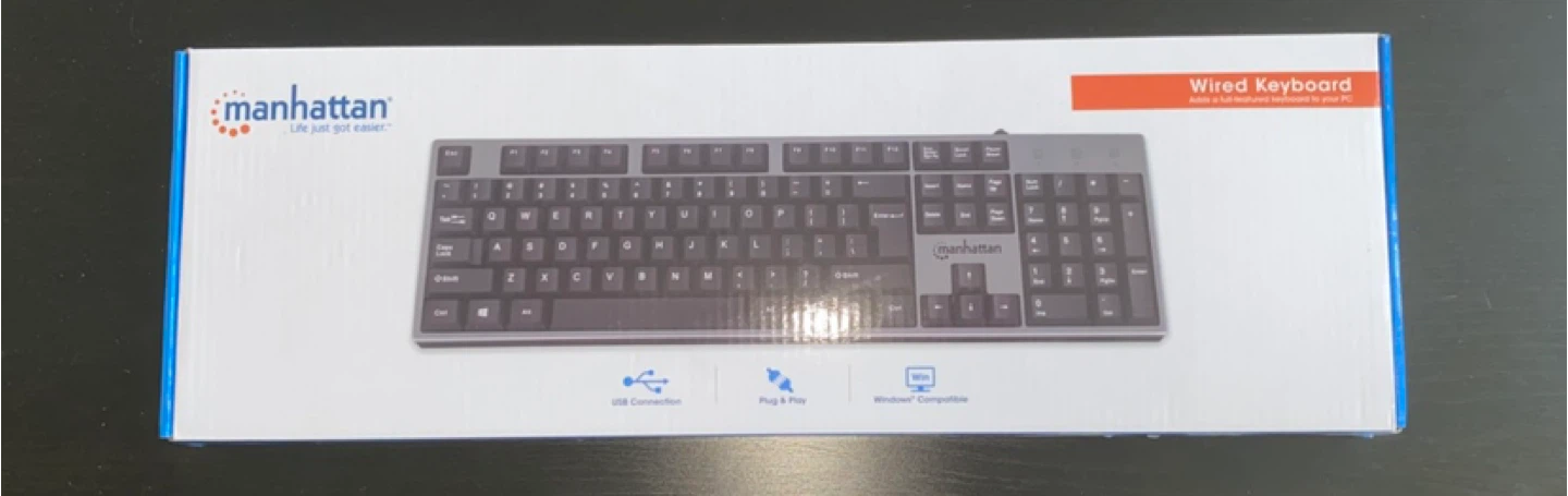Manhattan Wired Keyboard - Brand New Sealed
