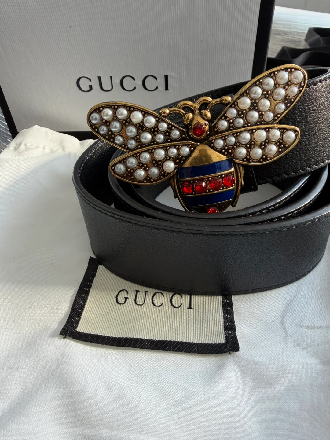 Gucci Black Queen Margaret Belt - photo 3