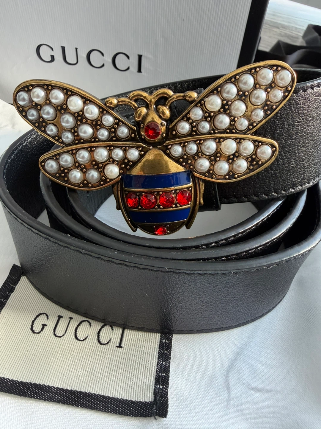 Gucci Black Queen Margaret Belt - photo 2