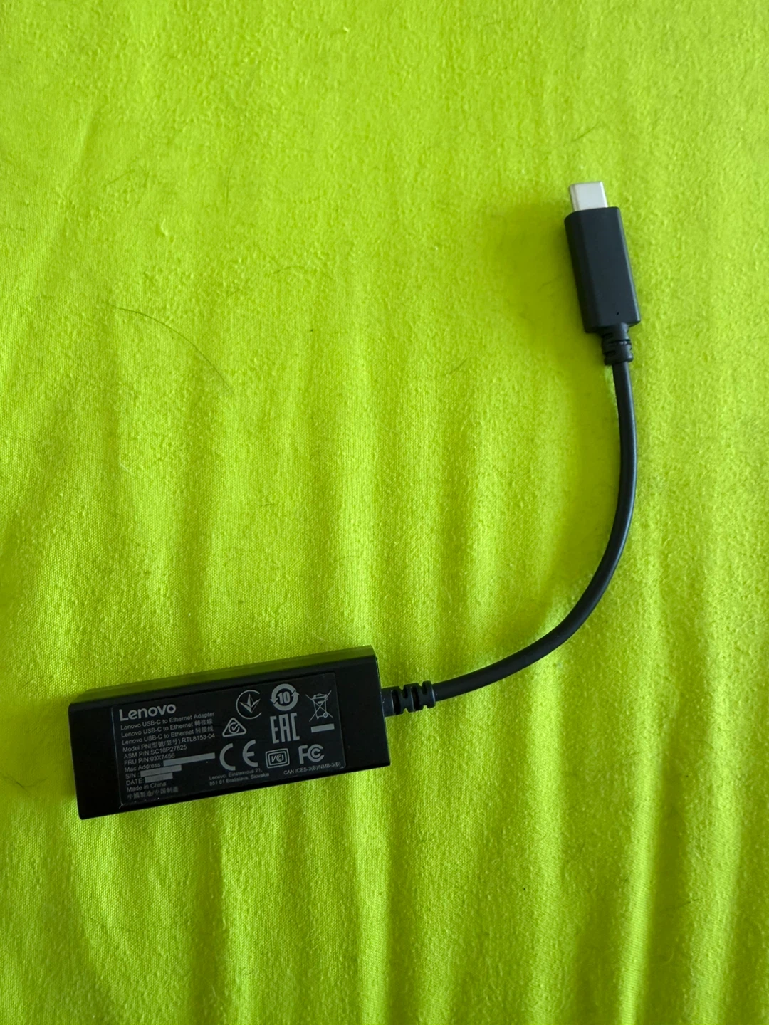 Lenovo USB-C to Ethernet Adapter - photo 2