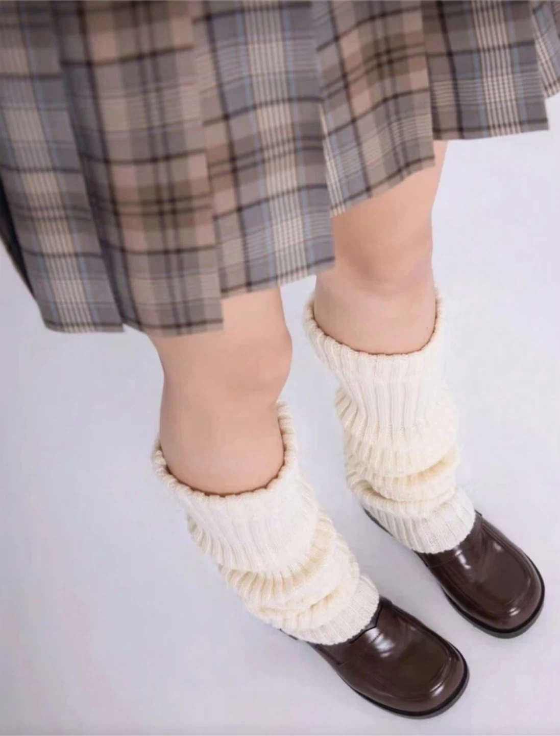 Cream Knit Leg Warmers - photo 2