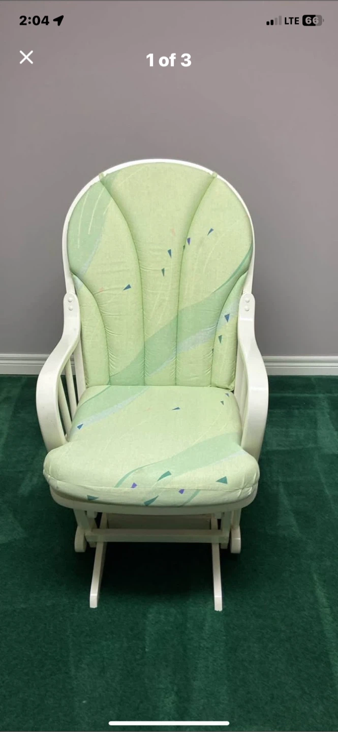 Green Glider Rocking Chair