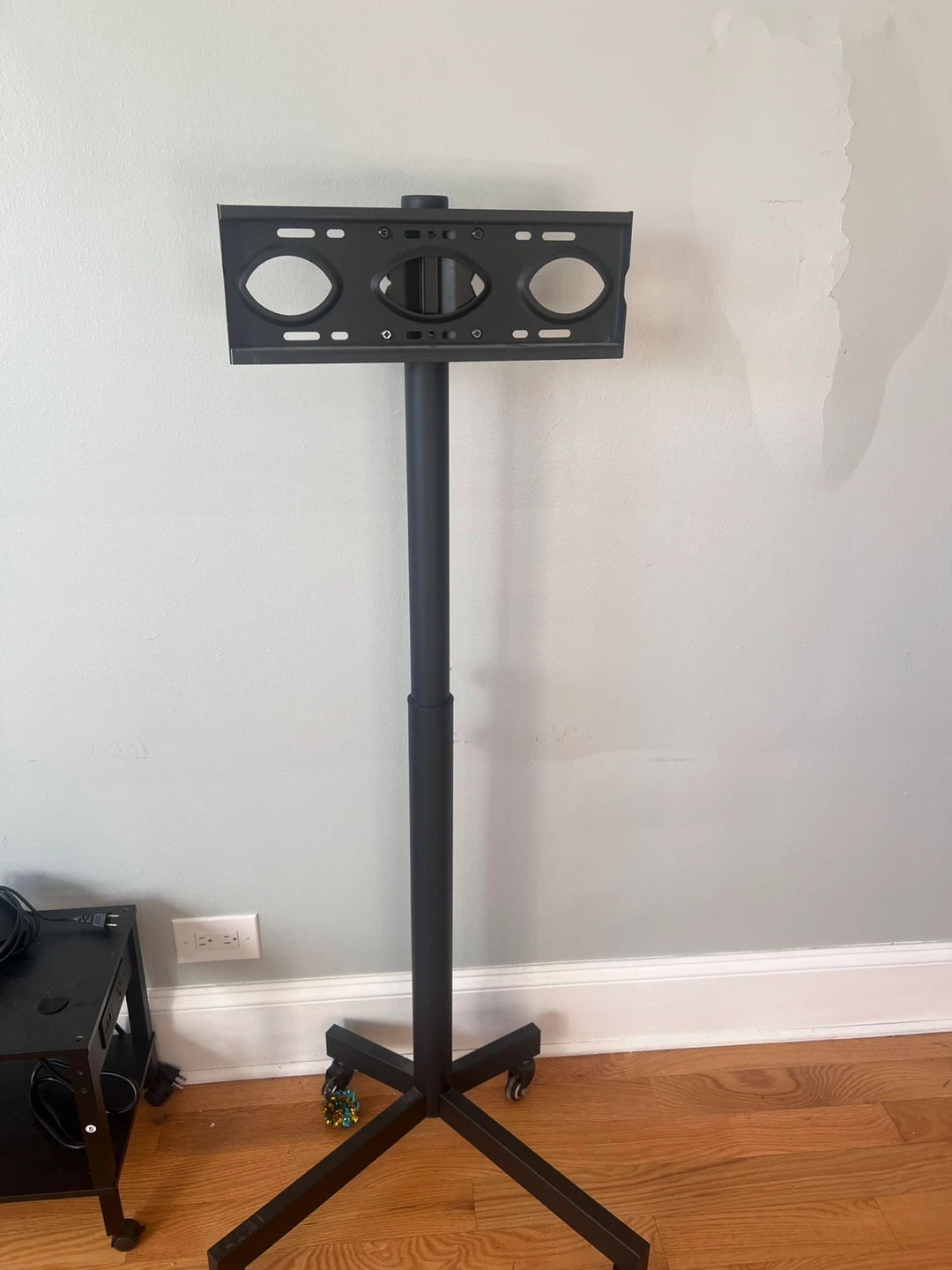 Black Rolling TV Stand