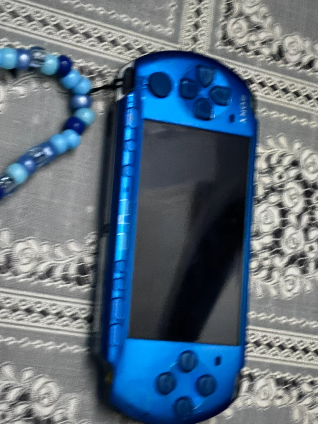 Modded Sony PSP 3000 Handheld Game Console - Blue - photo 2