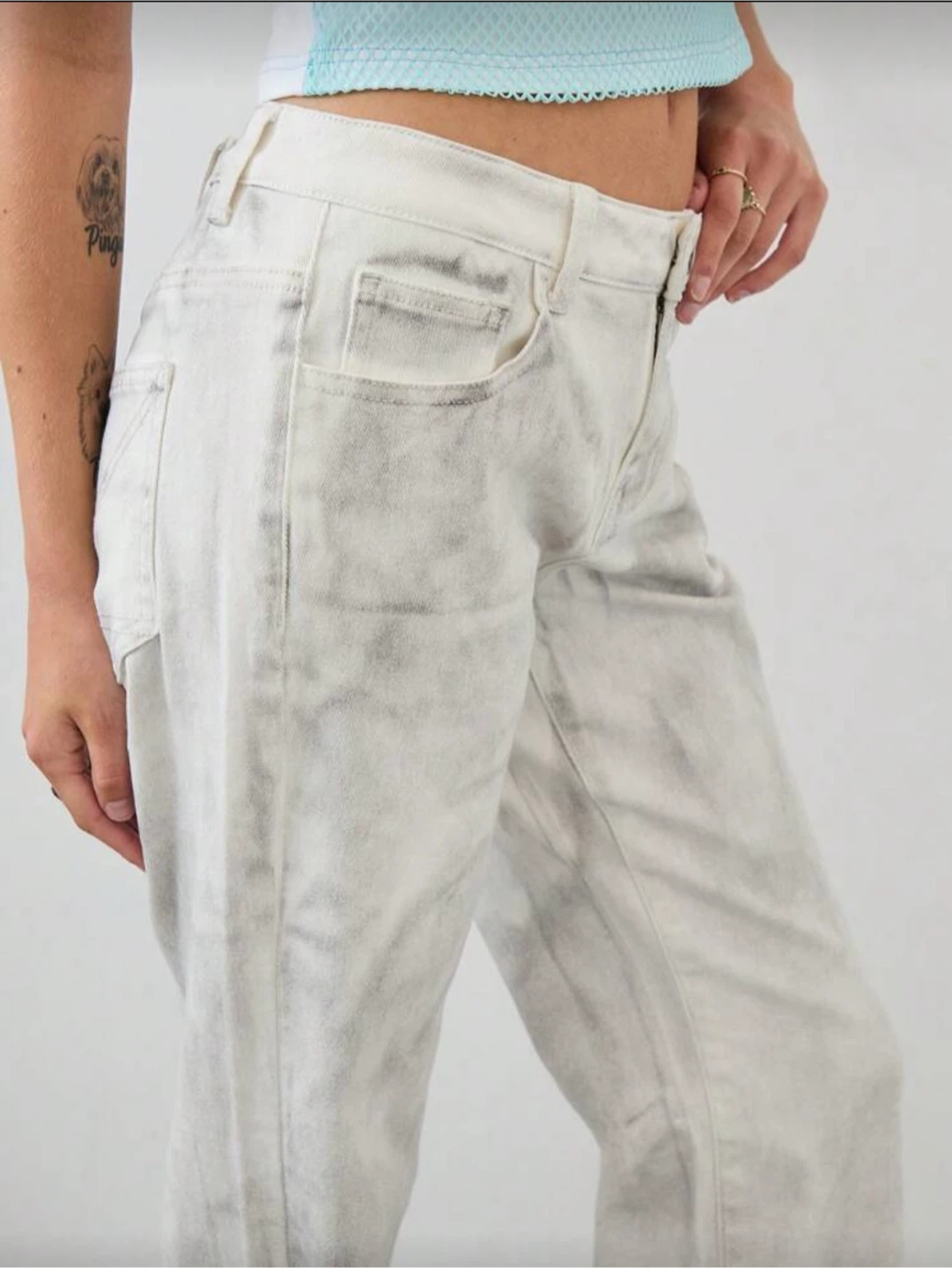 Acid Wash Flare Jeans - photo 5