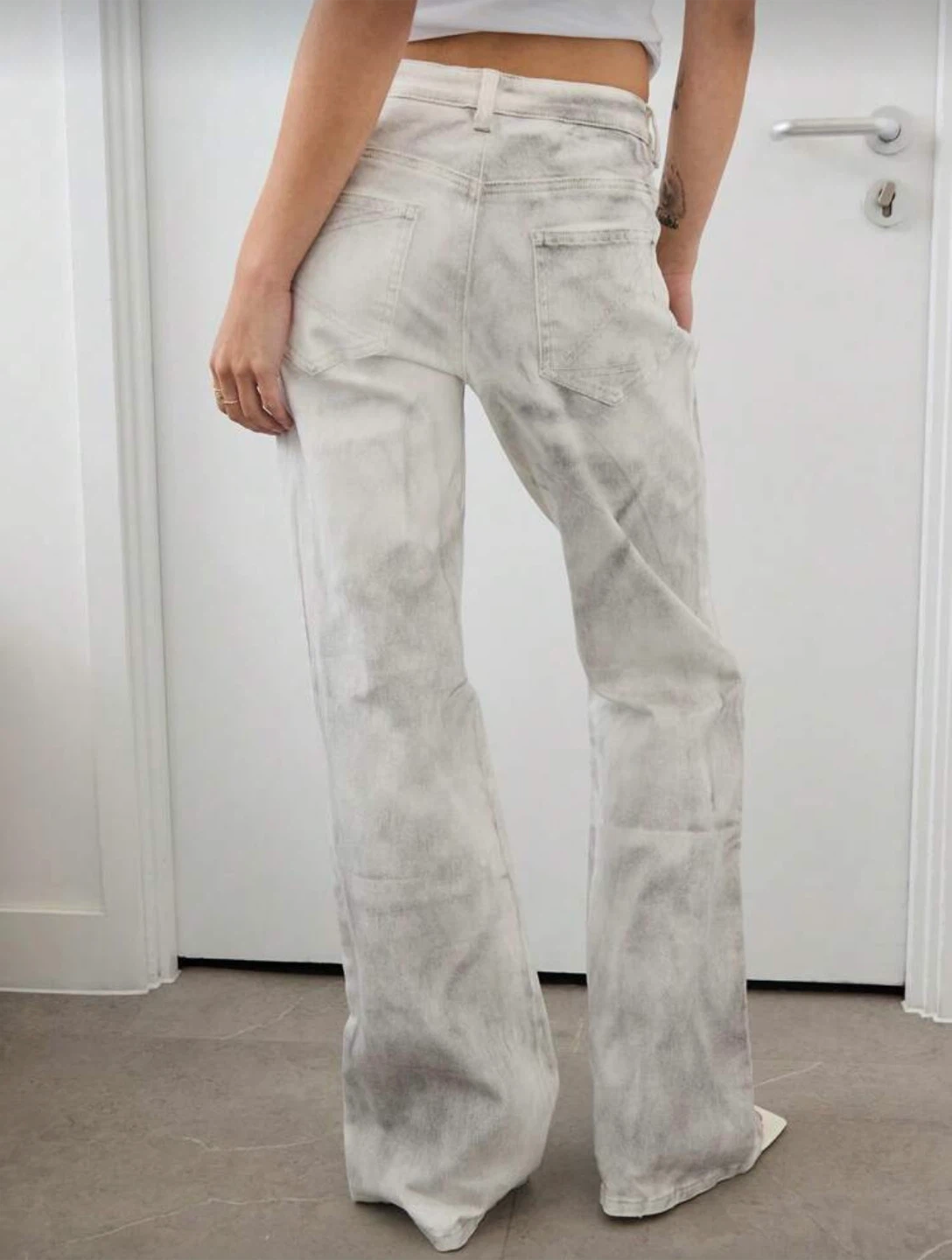Acid Wash Flare Jeans - photo 3