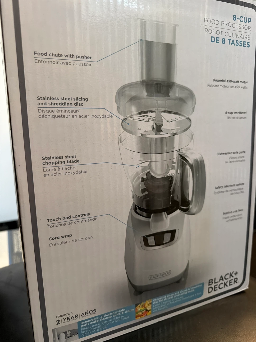 BLACK+DECKER 8-Cup Food Processor - photo 2