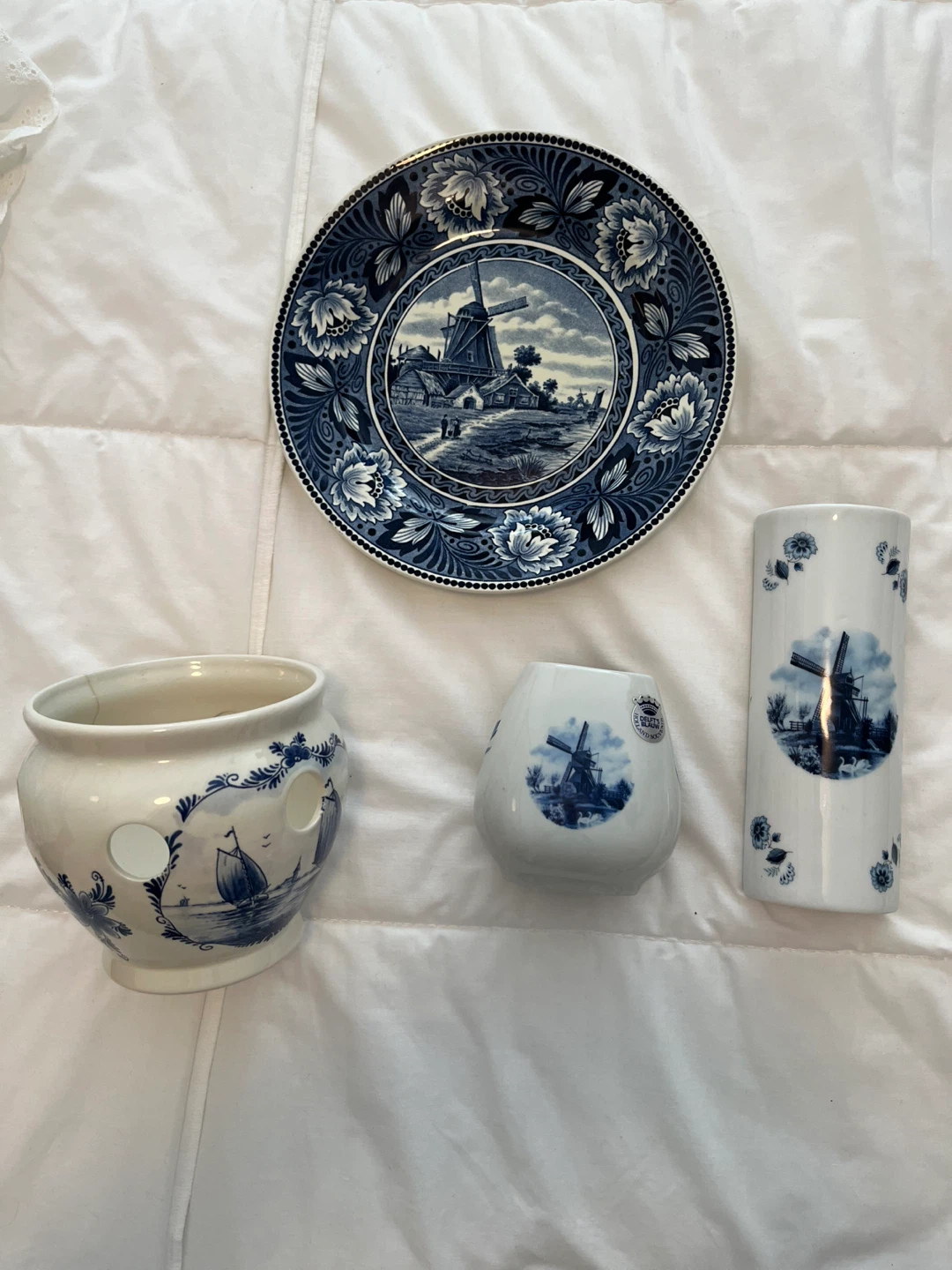 Delftsblauw Delft Blue Handwork Holland Ceramic Set