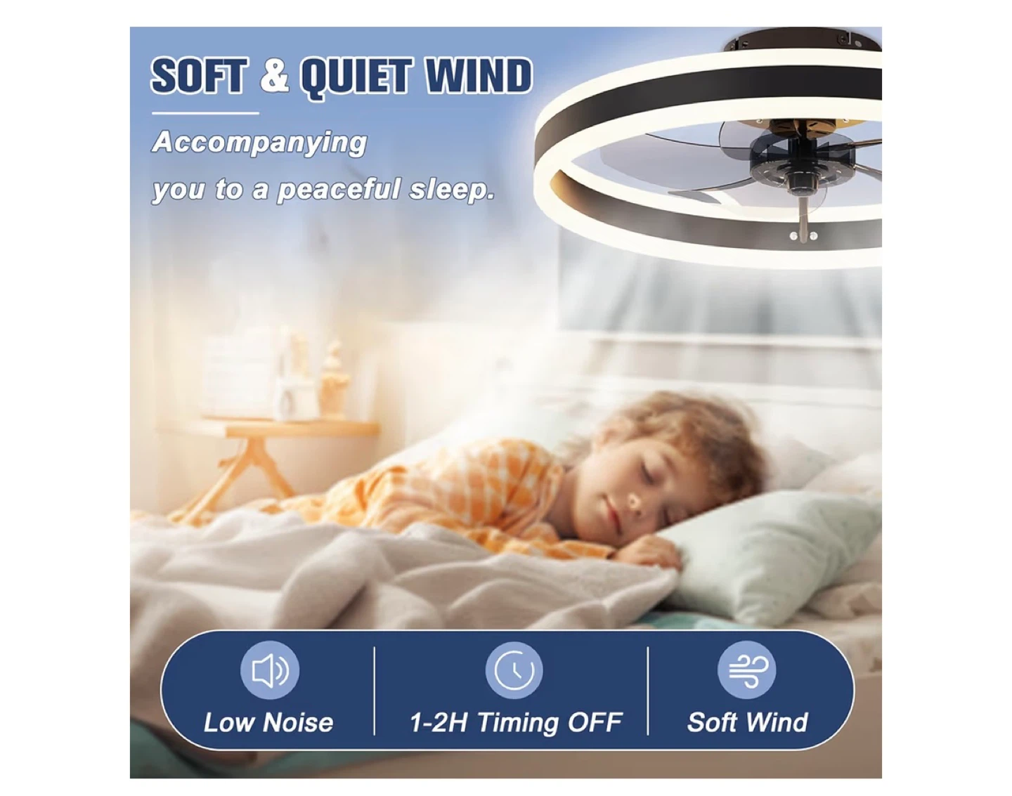 Modern Ceiling Fan with Light and Remote - photo 5