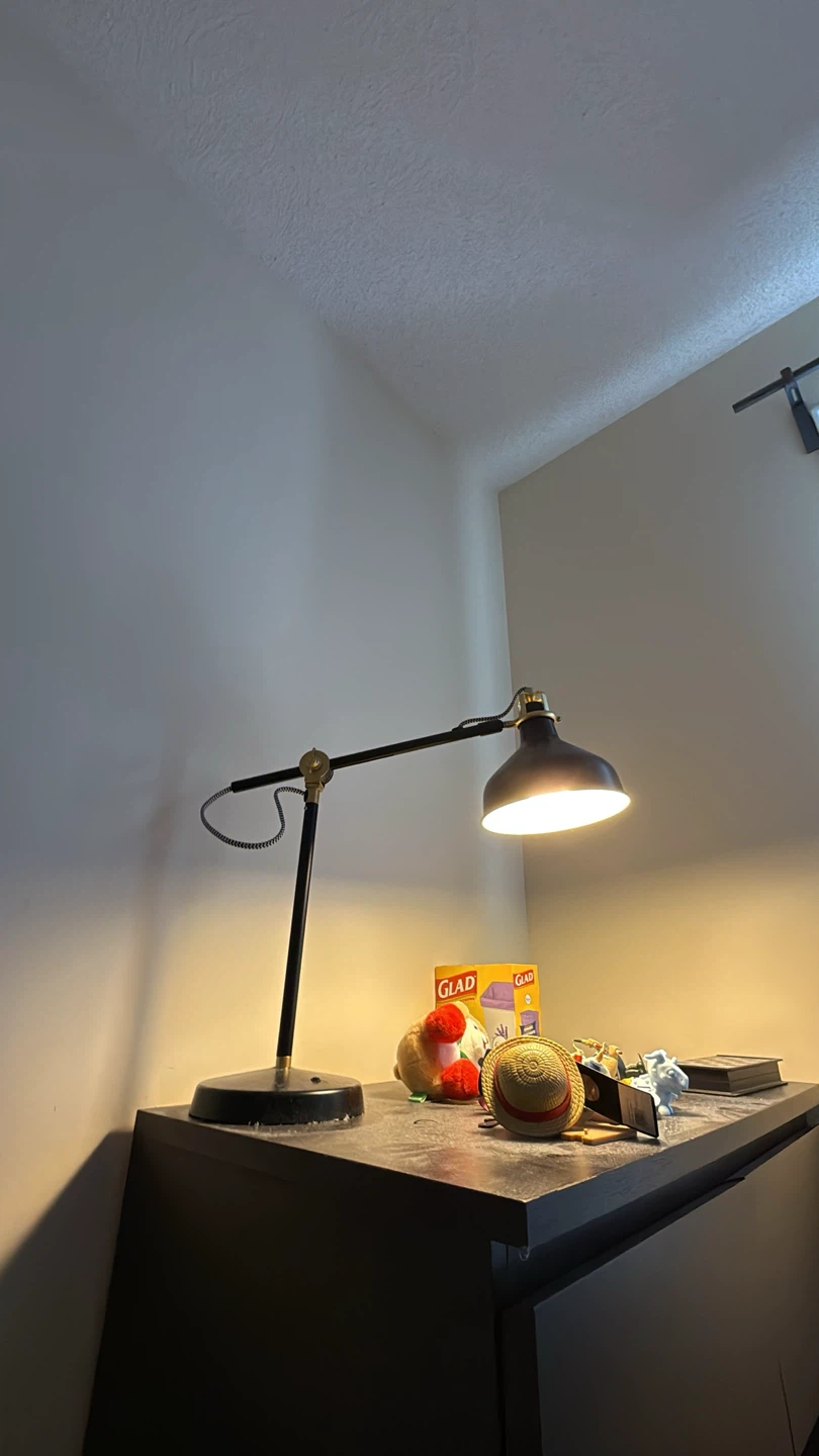 Black task lamp with adjustable arm - photo 2