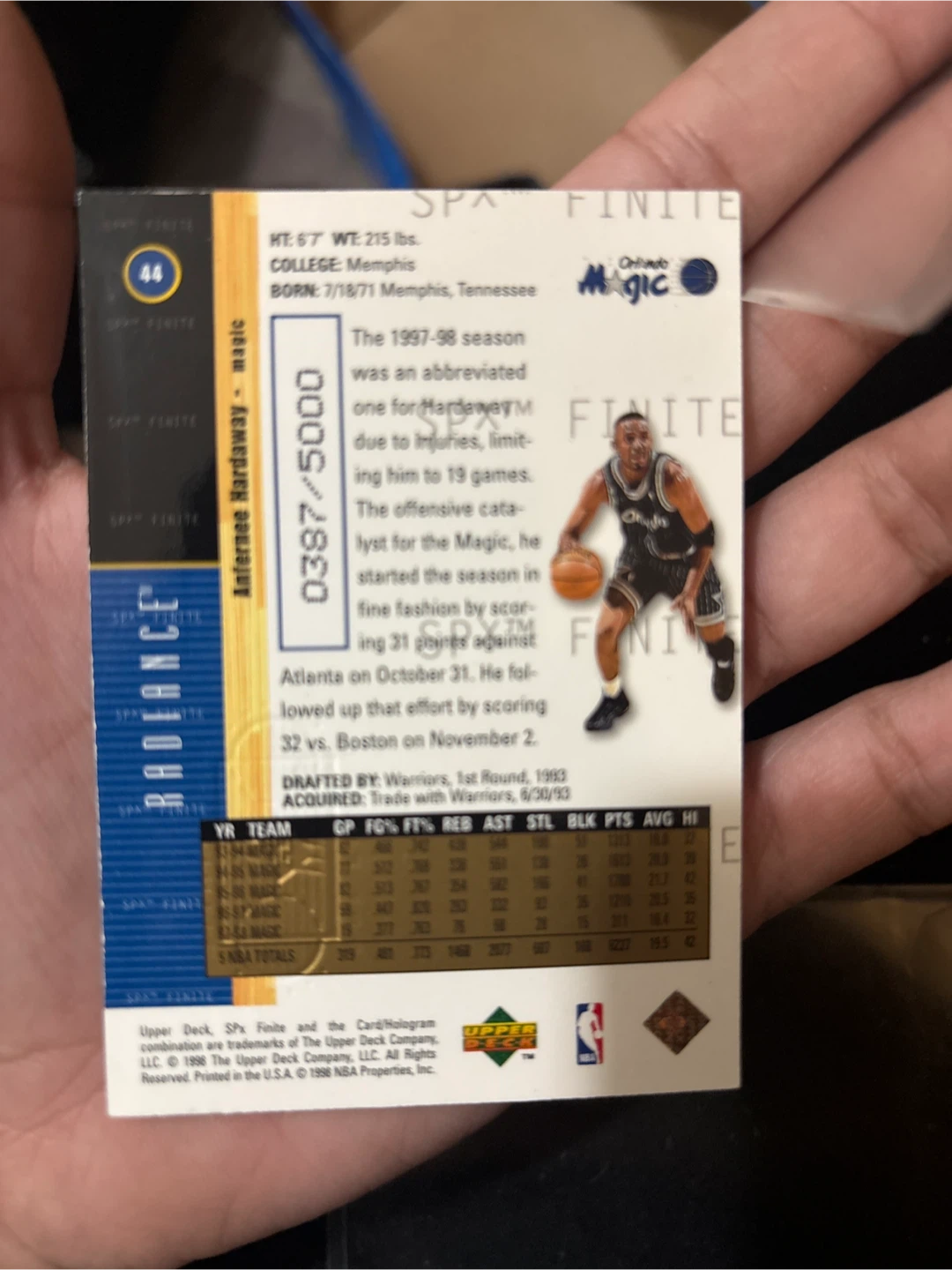 Radiance" Magic 1997-98 Fleer SP Authentic Trading Card - photo 2