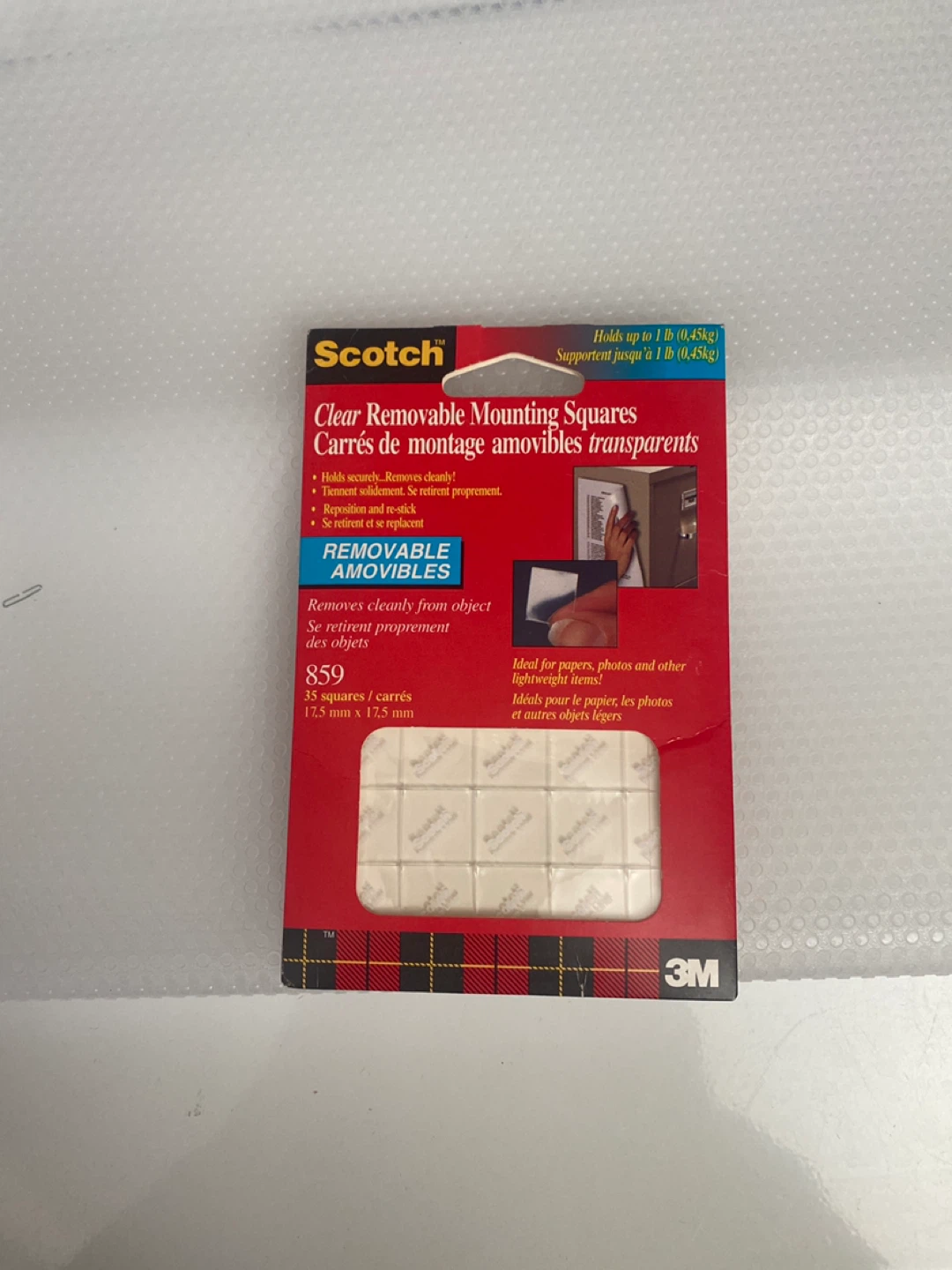 Scotch Clear Removable Mounting Squares (35 count)