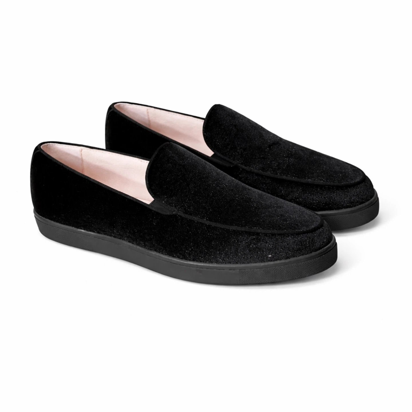 Black Velvet Loafer Sneakers - photo 2