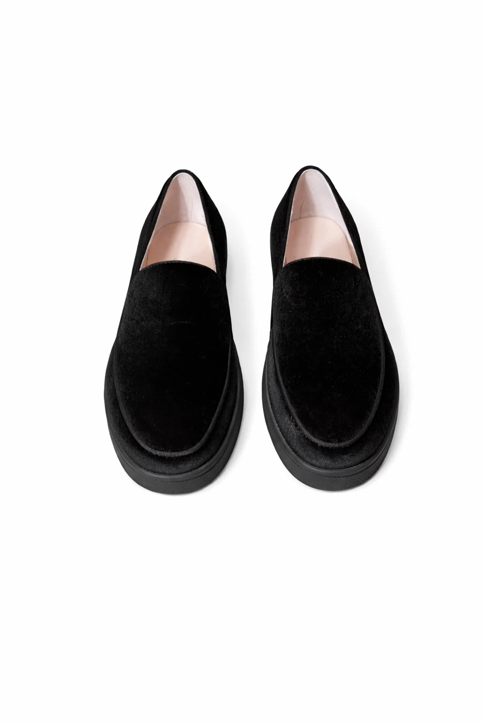 Black Velvet Loafer Sneakers