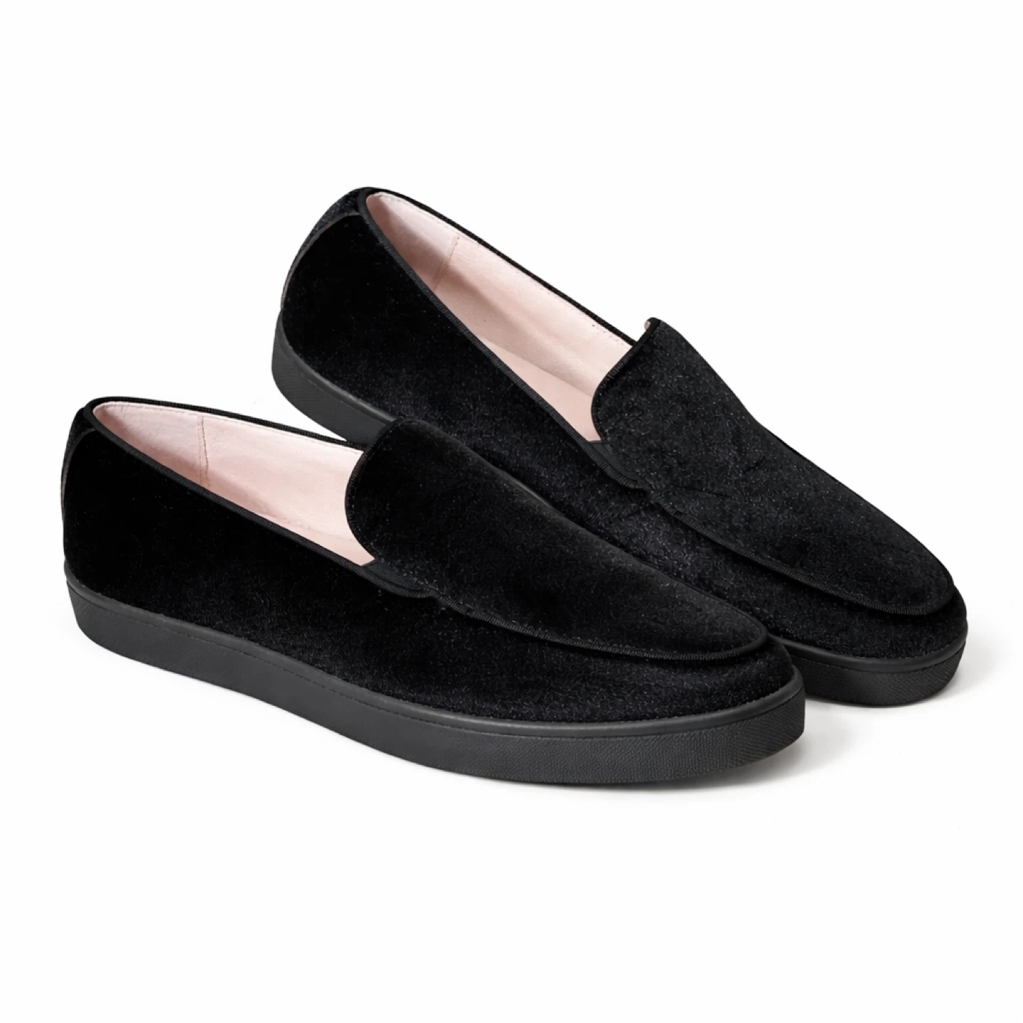 Black Velvet Loafer Sneakers - photo 3