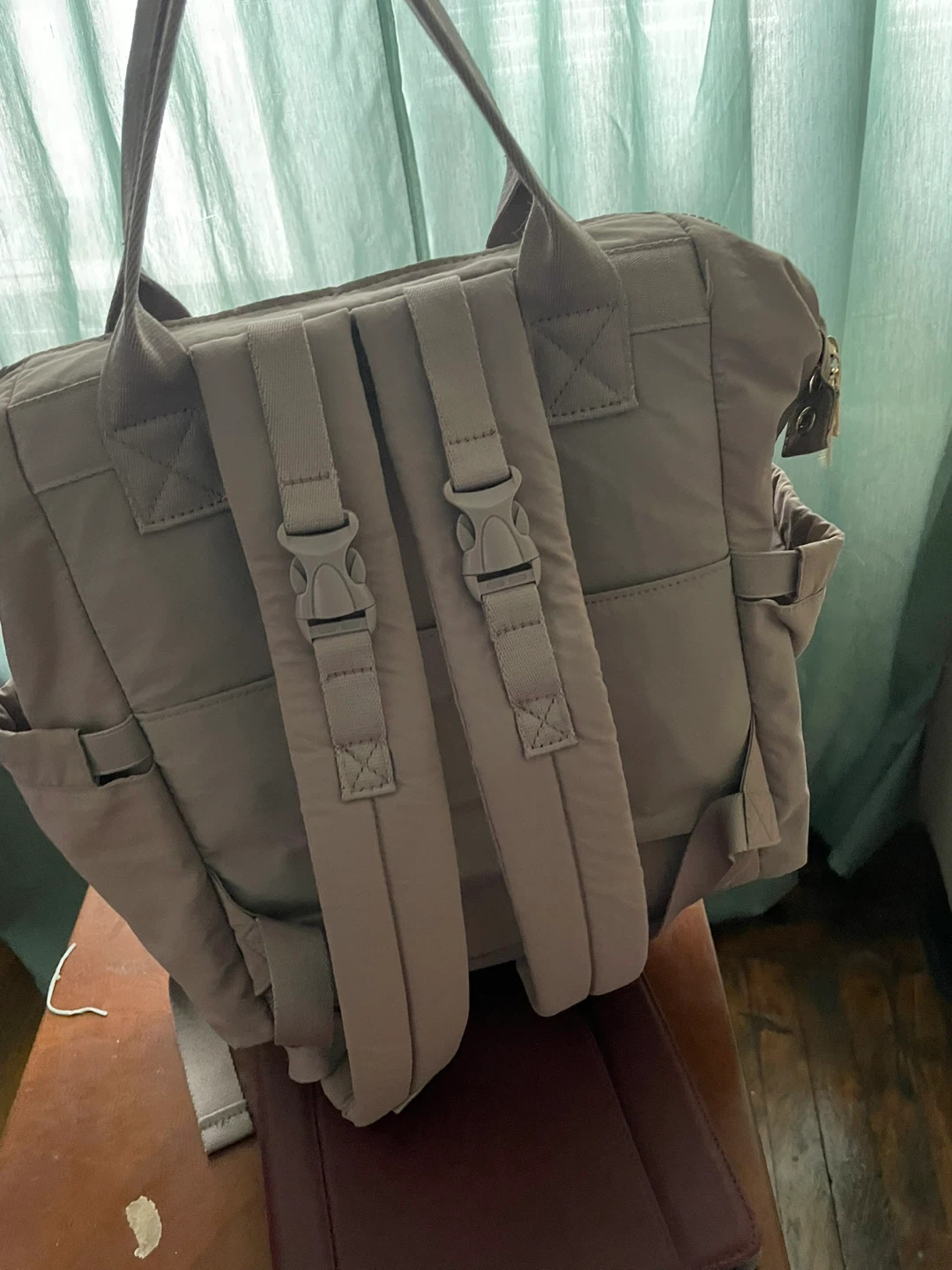 Rachel Zoe Beige Nylon Backpack Tote - photo 5