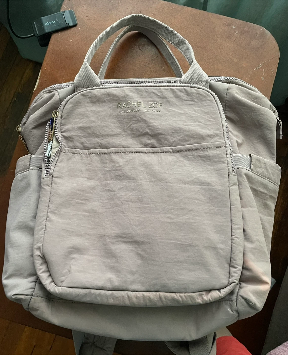 Rachel Zoe Beige Nylon Backpack Tote
