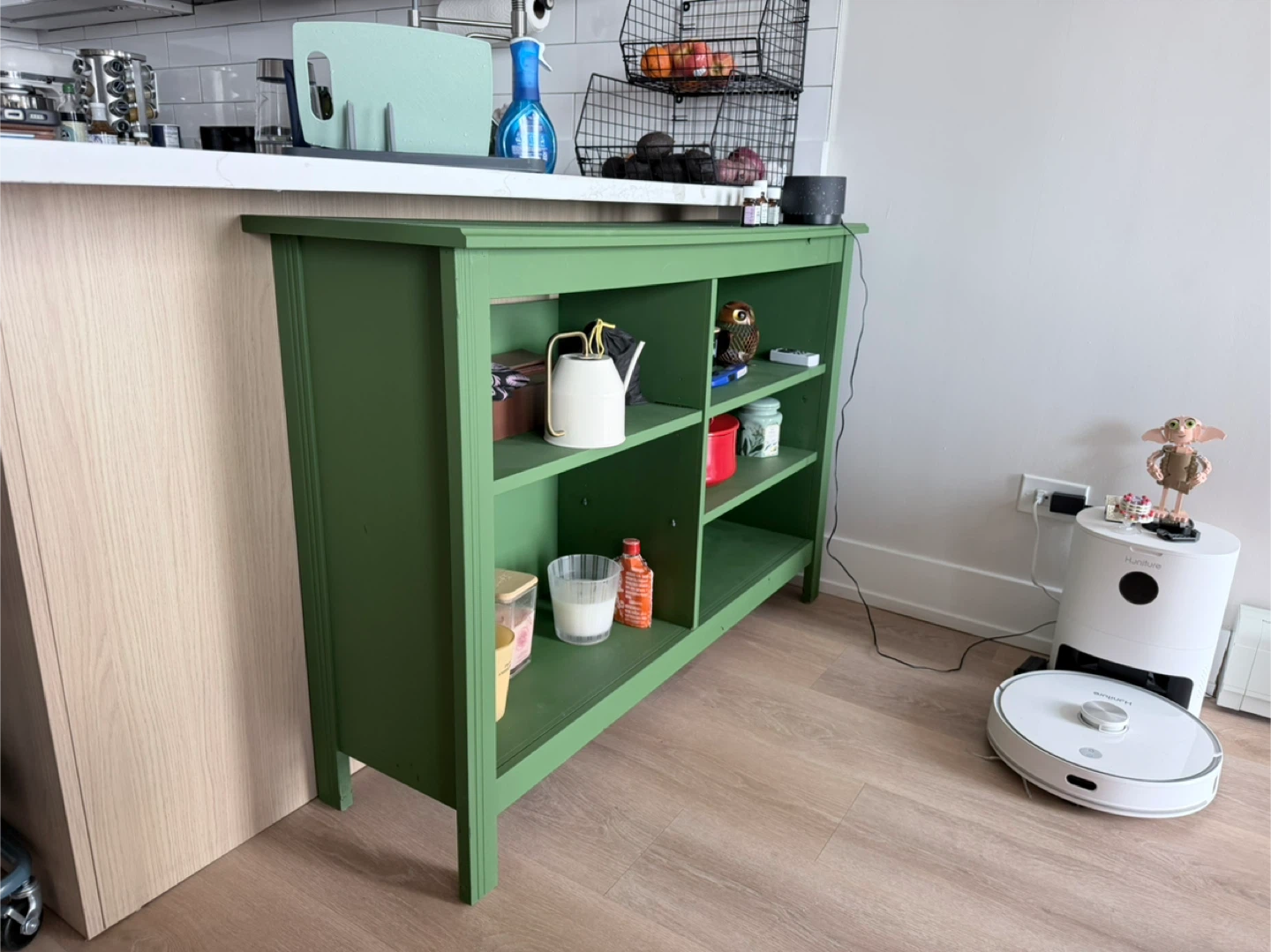 Green Storage Shelf Unit with Multiple Cubbies - photo 4