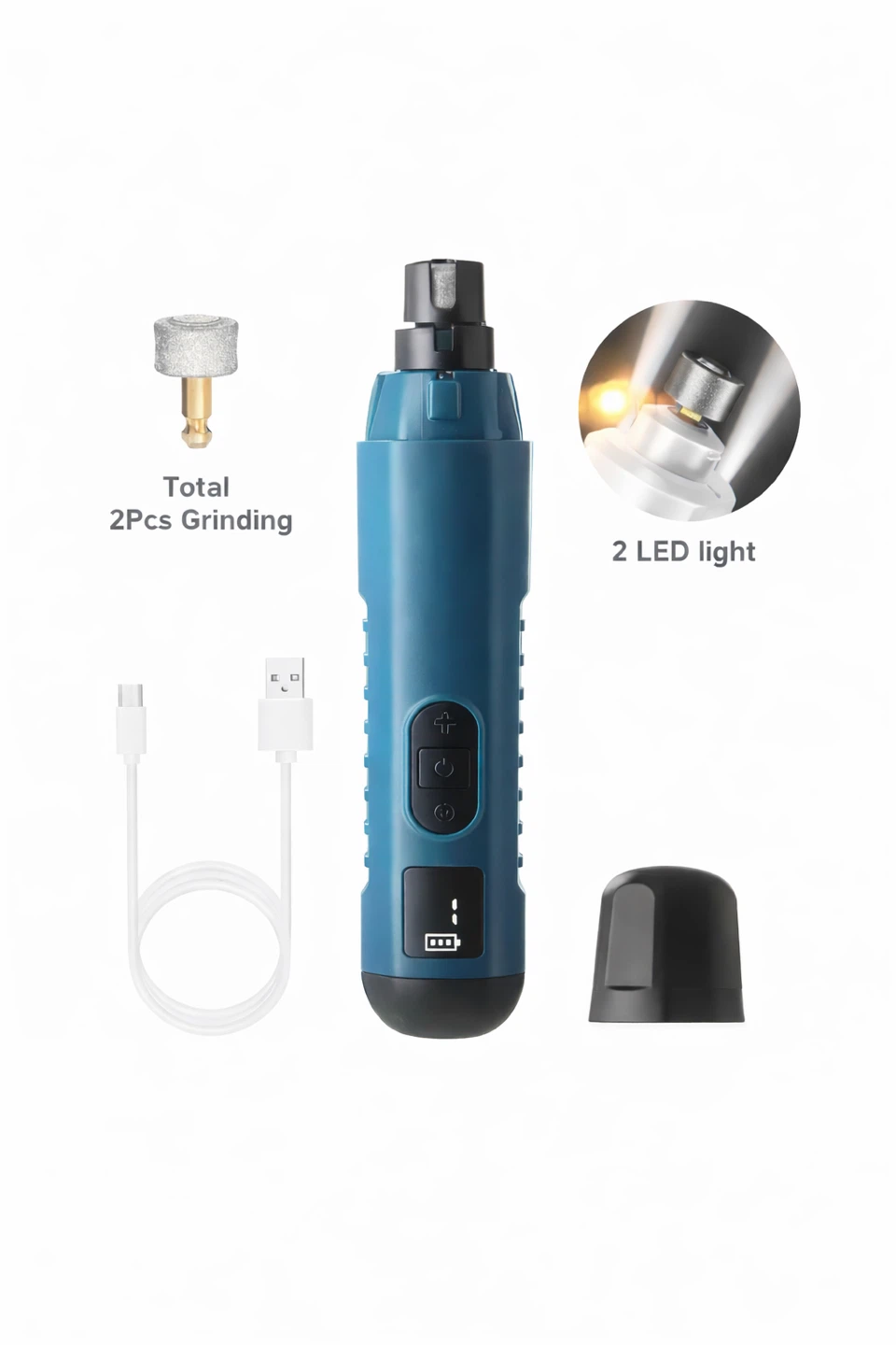 Quiet Blue Pet Nail Grinder ZLY-608