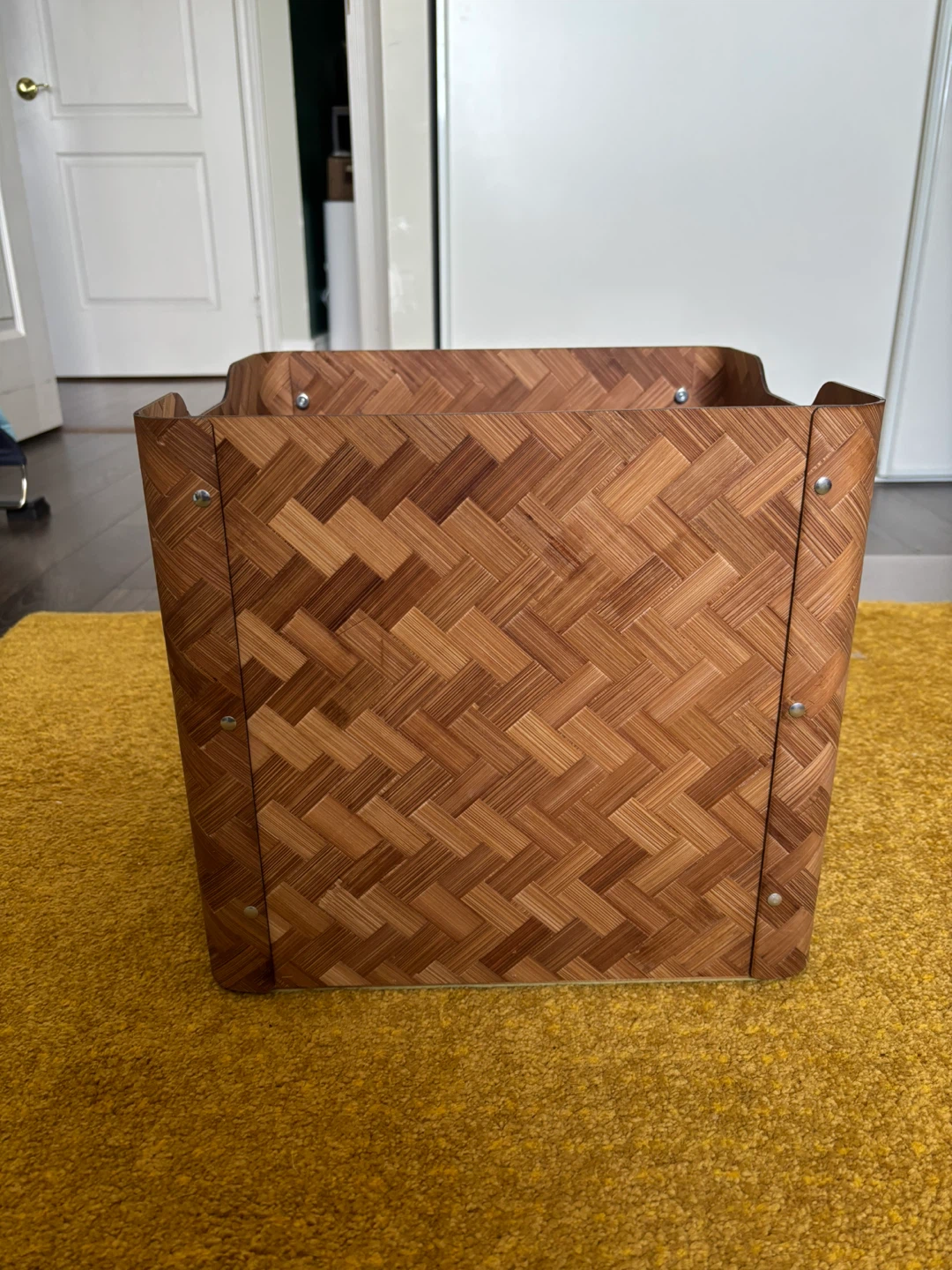 IKEA BULLIG Box, bamboo/brown, 32x35x33 cm (12 ½x13 ¾x13 ")