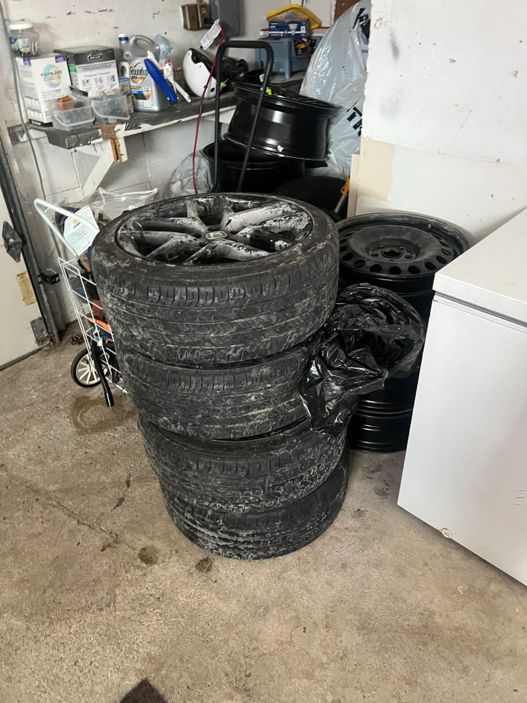 Winter tire of Honda with rims - photo 3