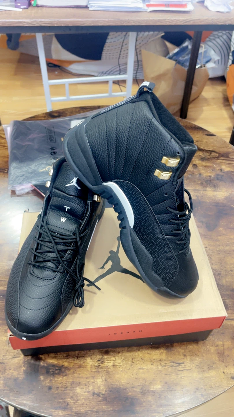 Air Jordan 12 "The Master" Black Gold Men's Shoes - photo 4